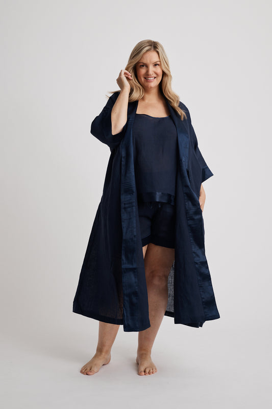 Hank & Hera - Anne - Robe - Long - Navy