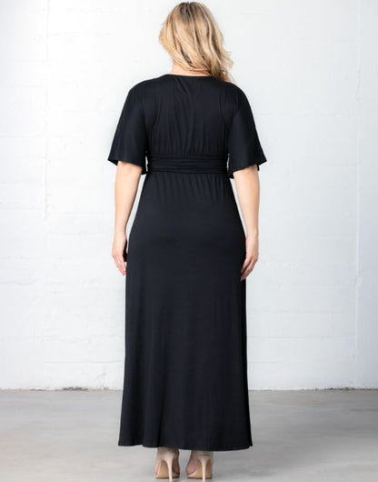 Kiyonna - Vienna Maxi Dress - Black Noir - Plus Size