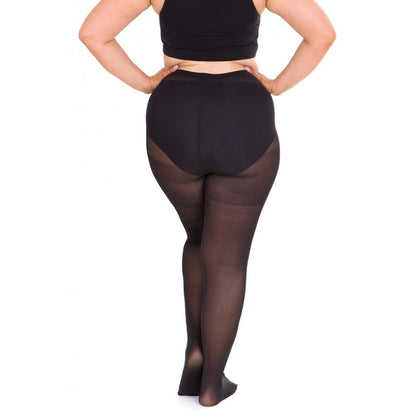 Sonsee - Opaque 60 Denier Full Tights (Black) - Plus Size