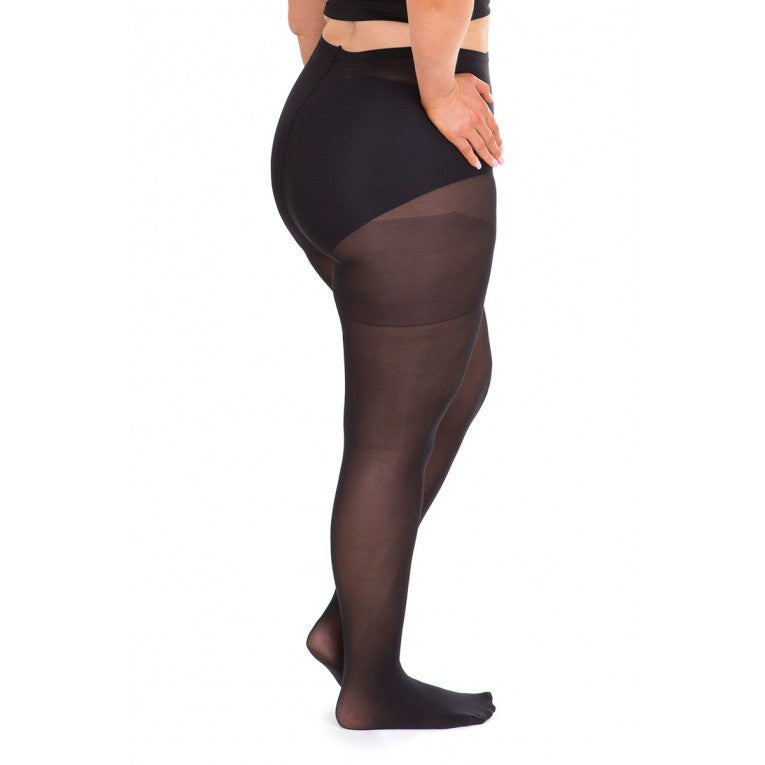 Sonsee - Opaque 60 Denier Full Tights (Black) - Plus Size